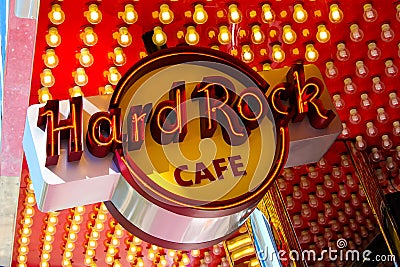 Hard Rock Cafe, Neon sign, Las Vegas, NV.