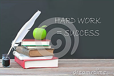 Hard work equals success