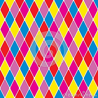 Harlequin particoloured seamless pattern VII