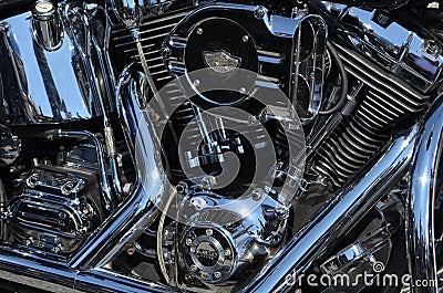 Harley Davidson custom-built motorcycle