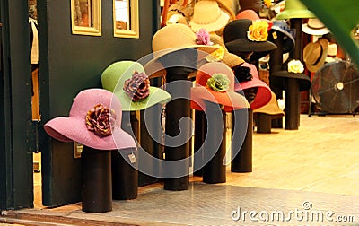 Hat Shop Mannequins with Women s Hats