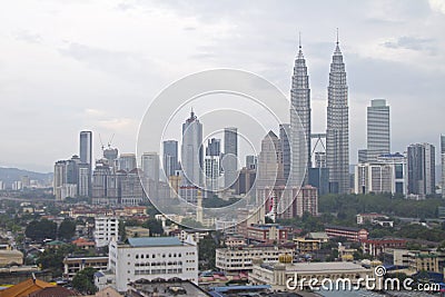 Hazy Kuala Lumpur