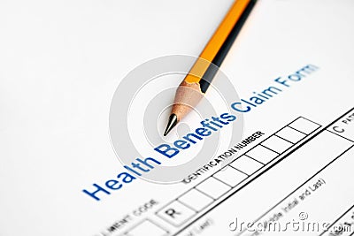 Health benefits claim form