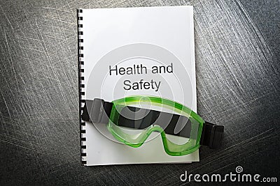 Health and safety with goggles