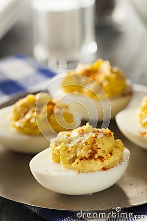 Healthy Deviled Eggs as an Appetizer