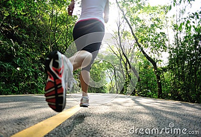 Healthy lifestyle fitness sports woman running