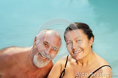Healthy older couple