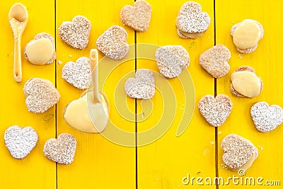 Heart cookies with Lemon Curd