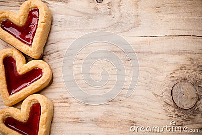 Heart cookies.