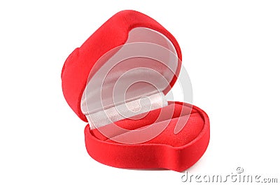 Open Heart Shaped Gift Box Background