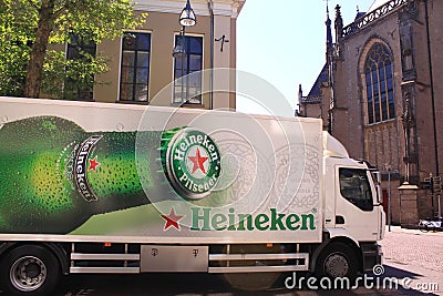 Heineken beer delivery truck