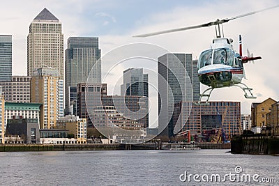 Helicopter Canary Wharf