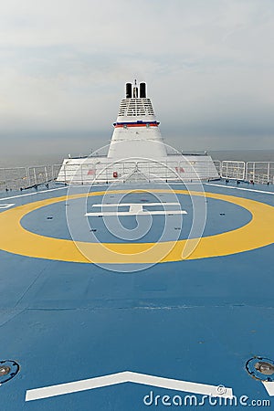 Helicopter landing pad on Ferry