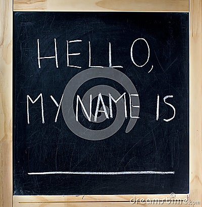 Hello My Name Is