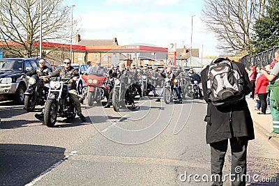 Hells Angels Funeral Procession