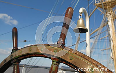 Helm of a sailing ship