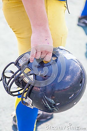 Helmet player American football