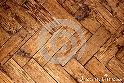 Herringbone oak wood floor