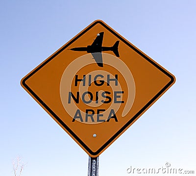 High noise traffic sign