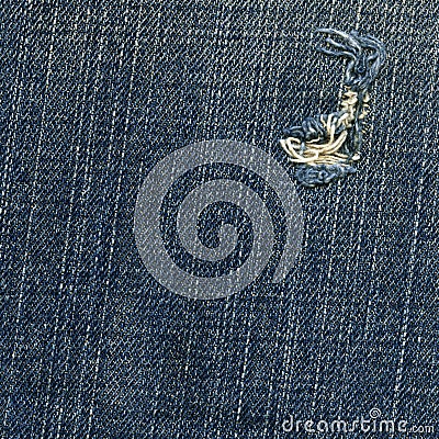 Denim Fabric Texture - Ripped Worn Out Blue