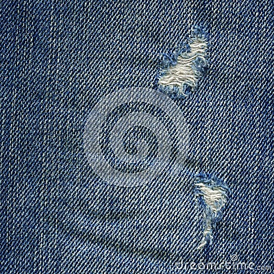 Denim Fabric Texture - Worn Out Blue