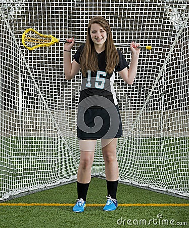 High School Girls Lacrosse player