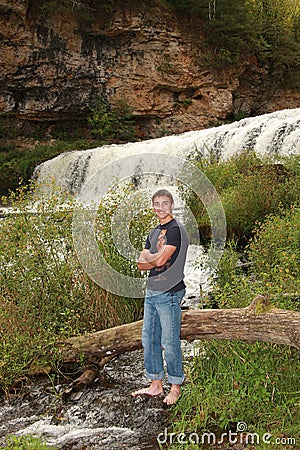 High School Senior Portrait Cute Male Outdoors