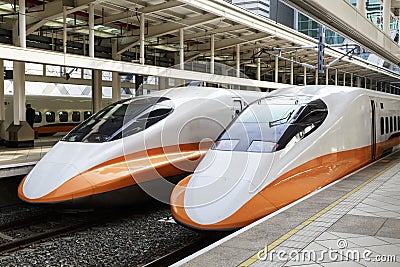 High speed bullet trains