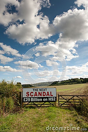 High Speed Rail sign