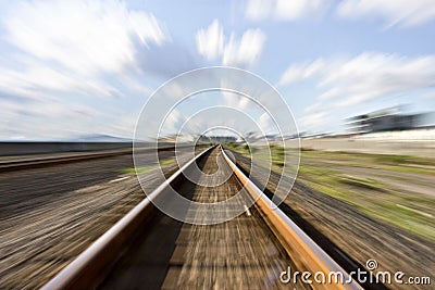 High speed rail tracks