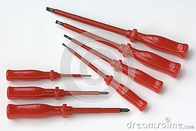 High voltage insulated screwdrivers