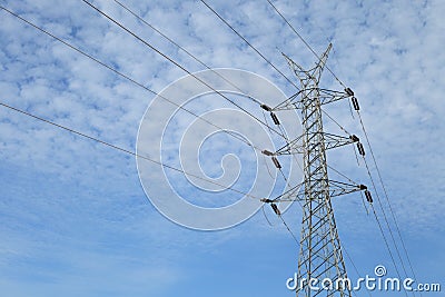 High Voltage power tower line