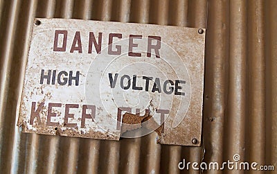 High Voltage Sign