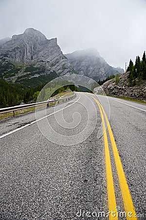 Highway in Kananaskis Country