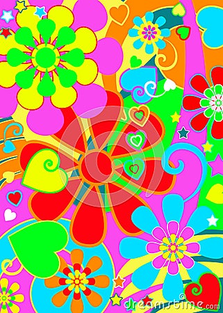 Hippie Chic Flower Power Stock Photo - Image: 13640630