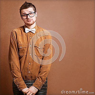 Hipster style guy