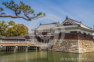 Hiroshima castle garden in Japan