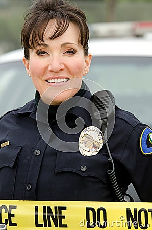 Smiling officer