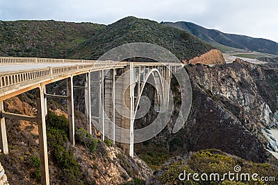 The Historic Bixby Bridge. Pacific Coast Highway California