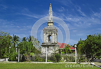 Historical Magellan monument at Philippines islands