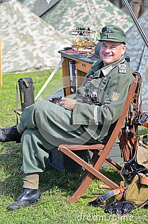 Historical reenactment of WWII in Austin,Texas