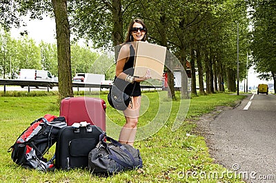 Hitch Hiker Stock Photo - Image: 13104390