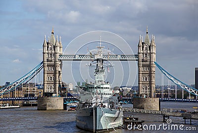 HMS Belfast and Tower Bridge
