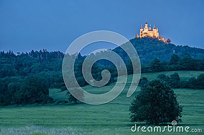 Hohenzollern Castle in Baden-Wurttemberg, Germany