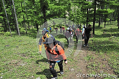 Holiday outdoor cross-country