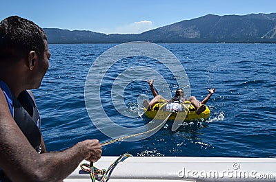 Holidaying on Lake Tahoe California USA