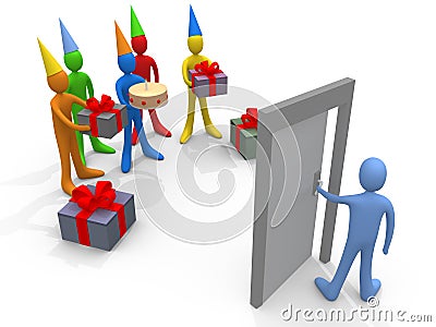 Holidays - Surprise Party Royalty Free Stock P