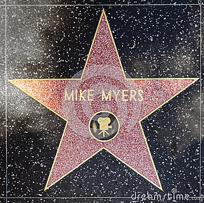 Star  Walk Fame on Hollywood   June 26  Mike Myers Star On Hollywood Walk Of Fame On June