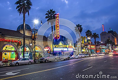 Hollywood sign on the Walk of Fame