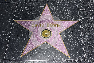 Holly Wood Walk Fame on The David Bowie Hollywood Walk Of Fame Star On The Hollywood Boulevard